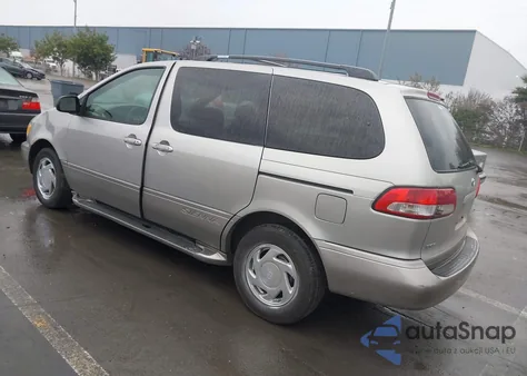 2001 Toyota Sienna Xle из США, поврежденный, VIN 4T3ZF13C91U380129